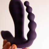 Kata Vibratore Doppia Penetrazione Telecomandato Viola