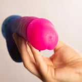 Ombré Hombre Dildo Vibrante con Ventosa Fucsia
