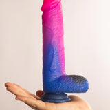 Ombré Hombre Dildo Vibrante con Ventosa Fucsia