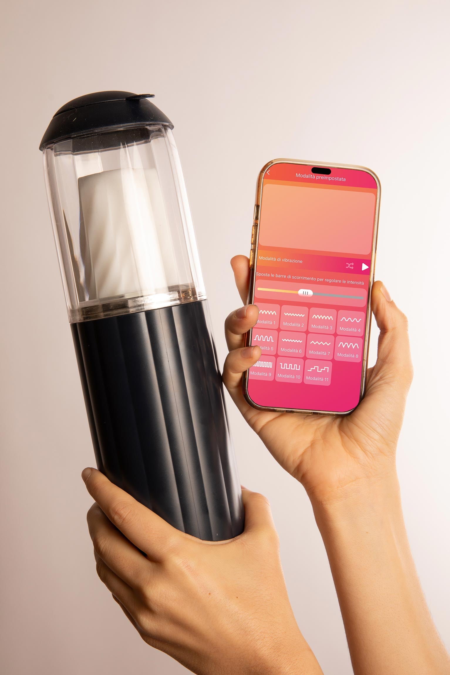 masturbatore, motorizzato, smart, silicone