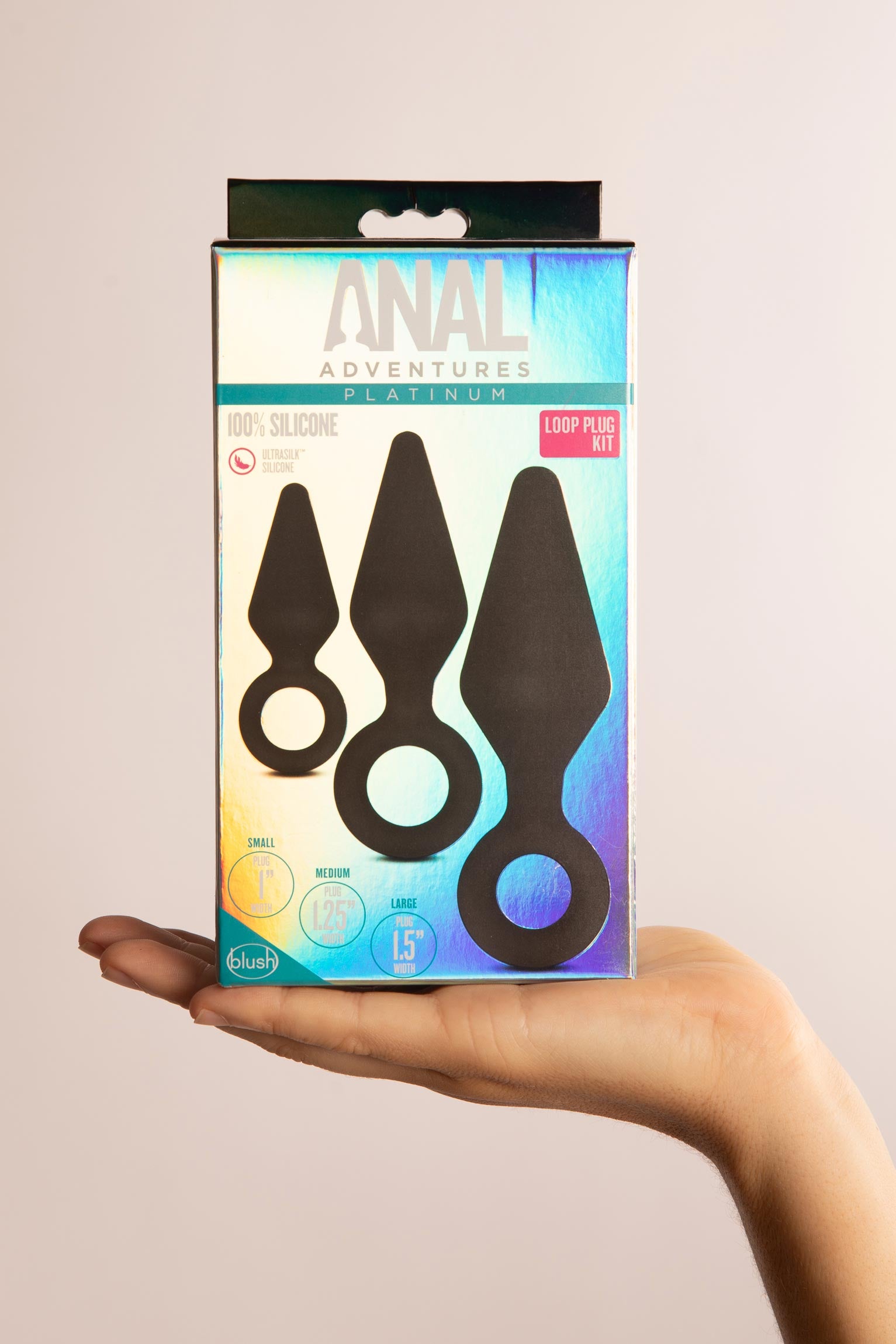 Anal Adventures Set Plug Anali con Anello in Silicone