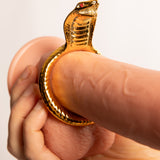 Cobra King Cock Ring in Metallo Oro