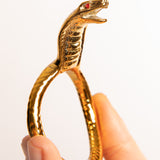 Cobra King Cock Ring in Metallo Oro