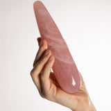 Crystal Dildo Doppio in Quarzo Rosa
