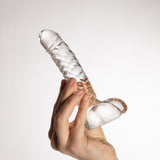 Dildo Semi Realistico in Vetro