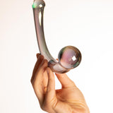 Dildo Doppio Curvo in Vetro