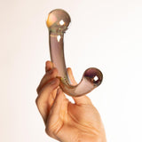 Dildo Doppio Curvo in Vetro