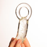 Dildo Fluorescente con Anello in Vetro