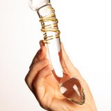 Dildo Doppio Curvo in Vetro