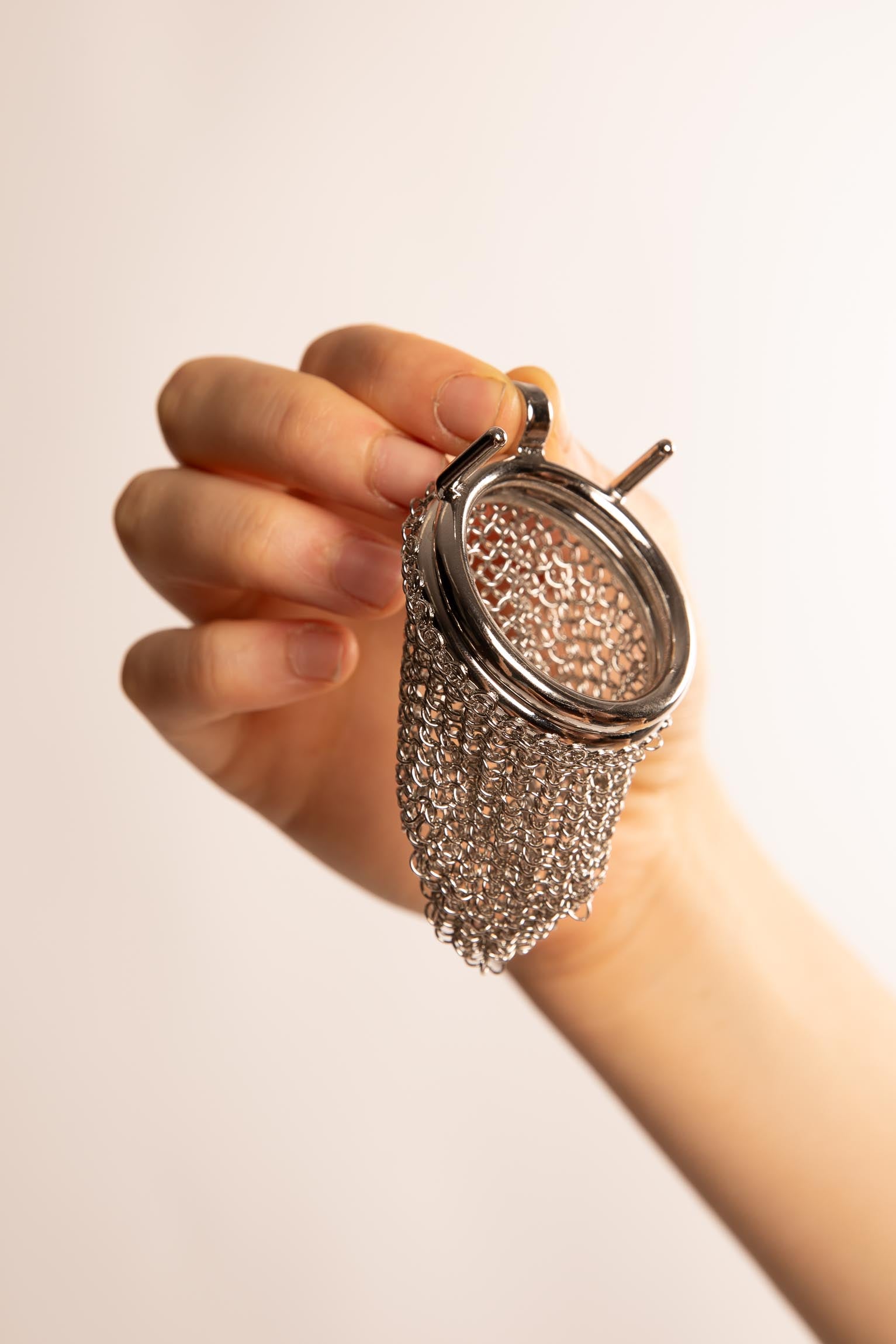 Gabbia per Pene in Mesh Metallico