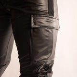 Locker Gear Pantaloni con Tasche in Eco Pelle