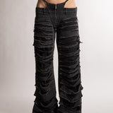 Namilia Denim Thong Pantaloni