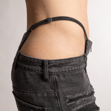 Namilia Denim Thong Pantaloni