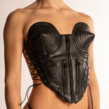 Namilia Moto Cone Top in Eco Pelle