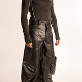 Namilia Cyclone Pantaloni in Eco Pelle