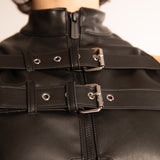 Namilia Piercing Top in Eco Pelle