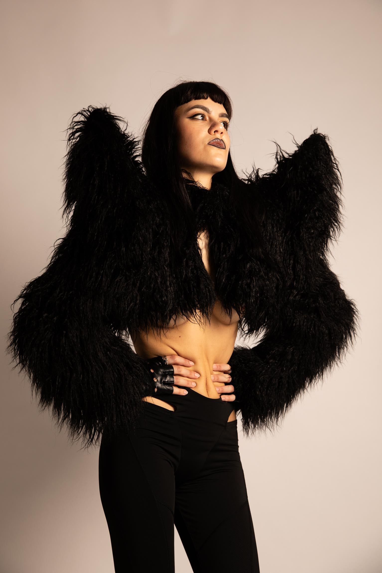 Namilia Spike Bolero in Ecopelliccia