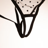 Nuite Slip Aperto a Pois