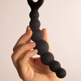 Palline Anali con Anello in Silicone Nero