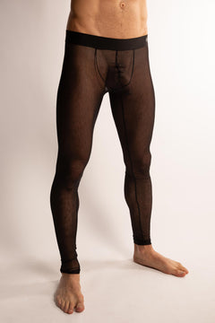 Pantaloni da Uomo in Mesh Neri