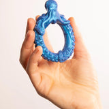 Poseidon Cock Ring in Silicone Blu