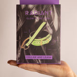 Radiant Set Collare con Guinzaglio Fluorescente Verde