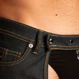 Raw Denim Chaps da Uomo