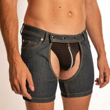 Raw Denim Chaps da Uomo