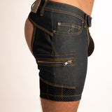 Raw Denim Chaps da Uomo