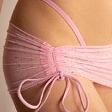Set Reggiseno, Perizoma & Pareo con Cristalli