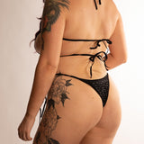 Set Top & Perizoma con Cristalli