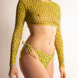 Set Bikini Top & Slip Giallo