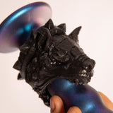 Sinister Cock Ring in Silicone Nero