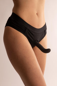 Slip Harness per Strap-On Nero