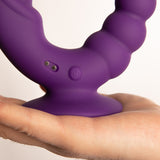 The Rider Doppio Dildo Vibrante con Telecomando