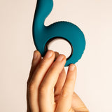 Thumbs Up Vibratore in Silicone Verde