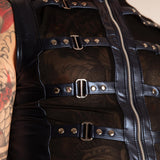 Top con Cinturini in Eco Pelle