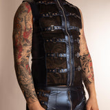 Top con Cinturini in Eco Pelle