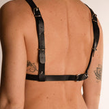 Top Harness con Catene in Eco Pelle