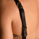 Top Harness con Catene in Eco Pelle