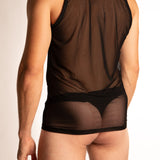 Top Senza Maniche in Mesh