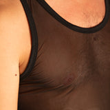 Top Senza Maniche in Mesh