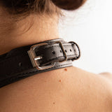 Top Harness con Anelli a D in Eco Pelle Nero