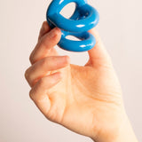 Cock Ring Doppio Blu