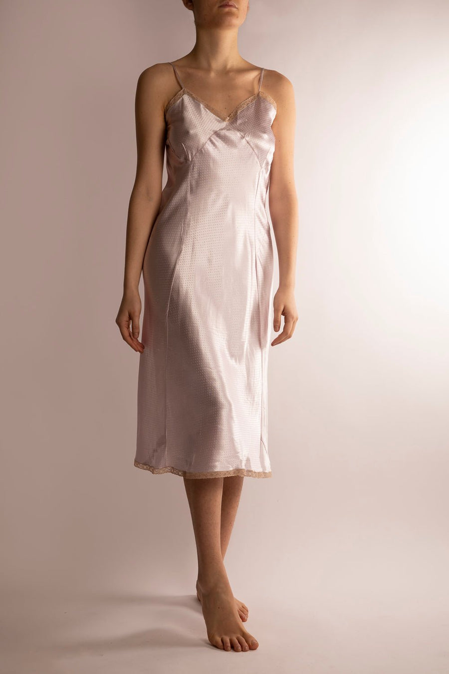 Vintage Vestaglia a Pois Lilla