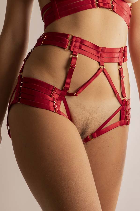 Culotte Harness Elastica Rossa