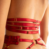 Bralette Harness Elastica Rossa