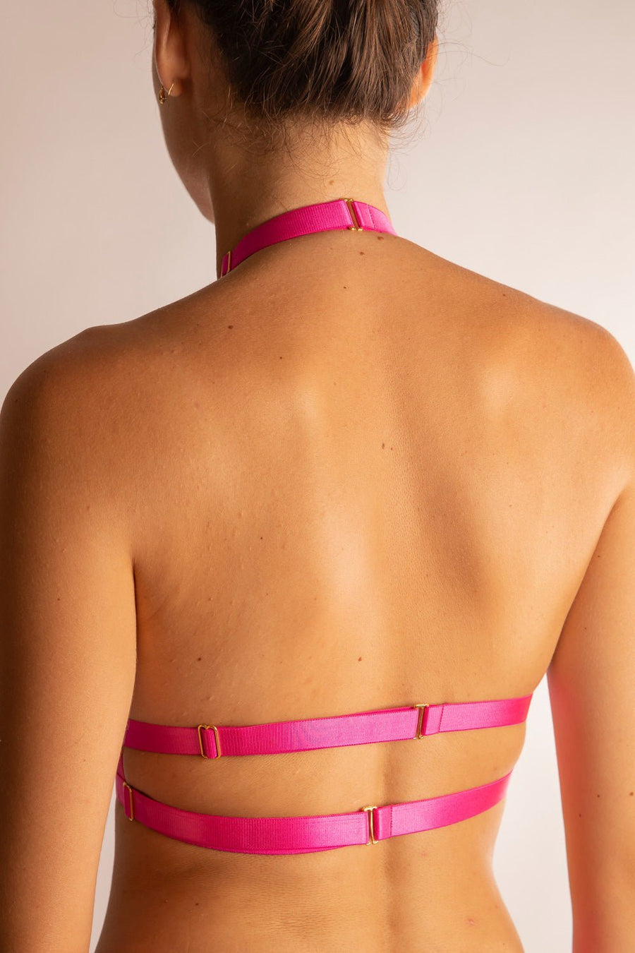 Bralette Harness Elastica Fucsia