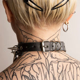 Gummy Princess Collare con Borchie e Anelli Nero
