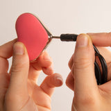 LAY-ON Heart Vibratore in Silicone Rosa